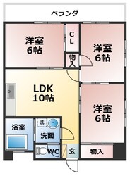 サンビレッジシンエイの物件間取画像